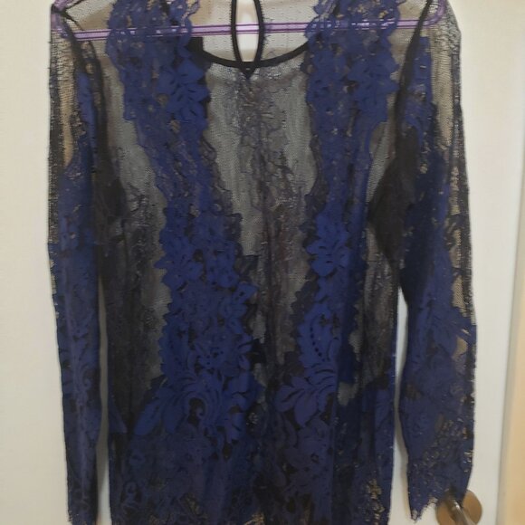 City Chic Black and Blue Lace Top. New With Tags. - Picture 8 of 9
